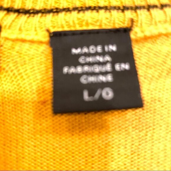 Greg Norman Golf Sweater Yellow V-Neck size Large - Picture 8 of 16